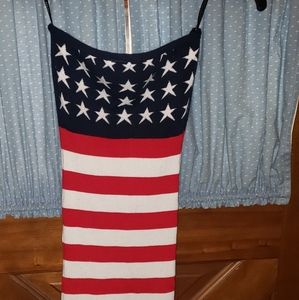 American Flag Halter Dress